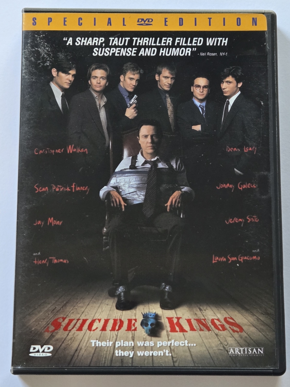 1998 Suicide Kings DVD Special Edition - Christoper Walken, Cult Classic Rated R
